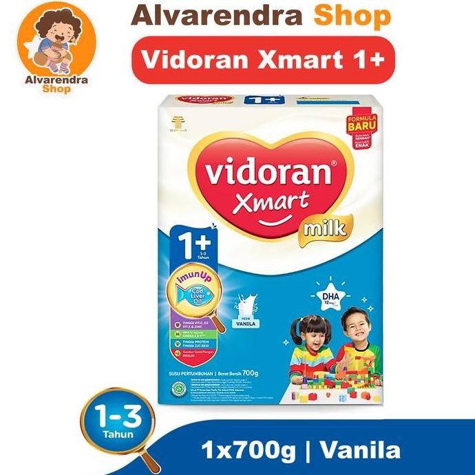 

terbaru [2 pcs] vidoran xmart 1+ & 3+ vanila madu 700g susu formula pertumbuhan anak