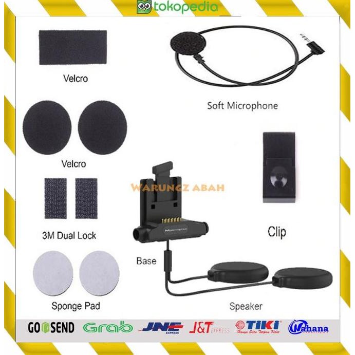 Tersedia Mornystar M3 M6 Headset Intercom Helm Retro Arai Shoei AGV - Aksesoris Touring Bluetooth
