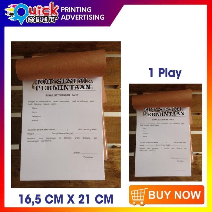 

MM NOTA SURAT KETERANGAN MEDIS UK. 16,5 CM X 21 CM