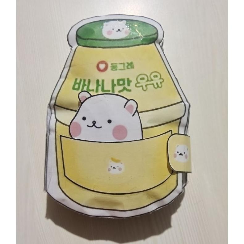 ''Terlaris" Boneka Kertas Squishy Book Banana Milk Hamster