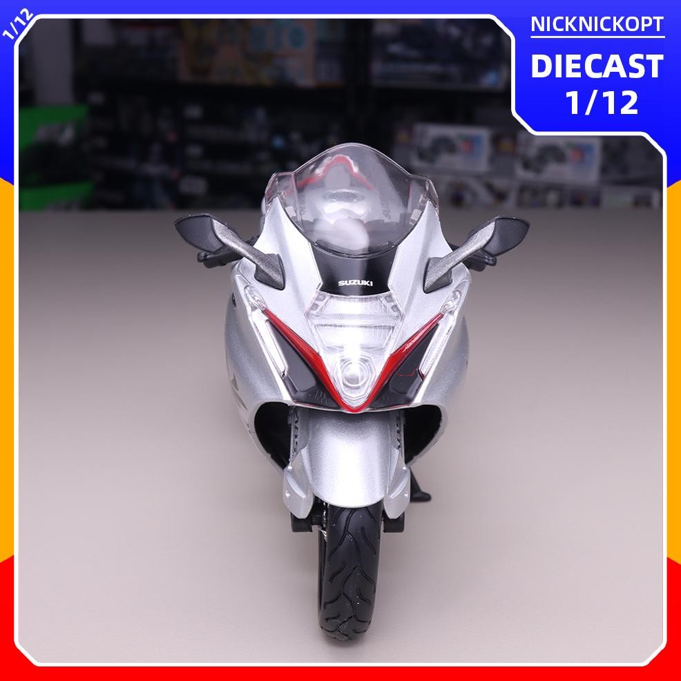 Aw-96 Miniatur Motor Maisto 1:12 Suzuki Hayabusa 2022 Diecast Skala 1:12 Mainan Koleksi