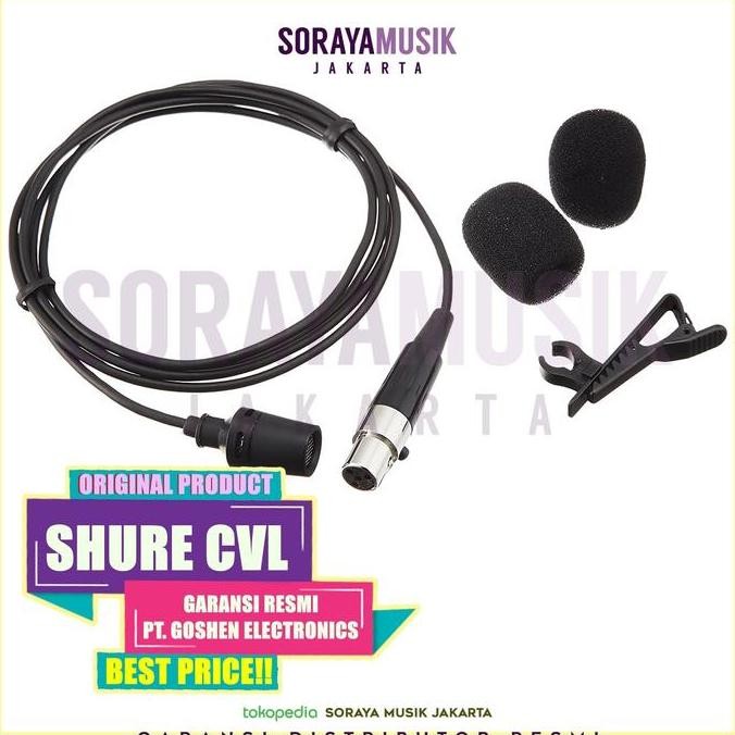 Shure CVL Centraverse Lavalier Condenser Microphone Terlaris