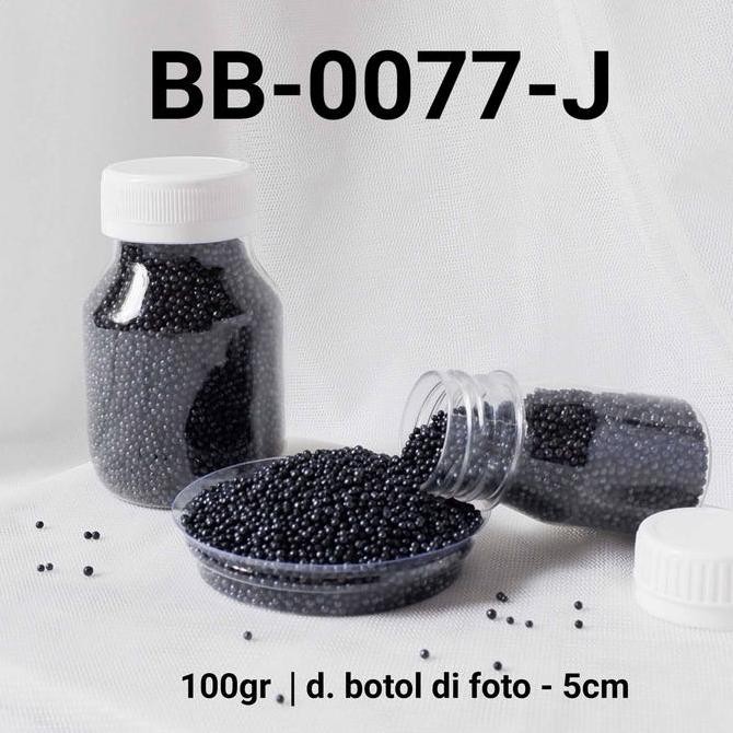 

] BB-0077-J Sprinkles sprinkle sprinkel 100gr 100 gram mutiara hitam