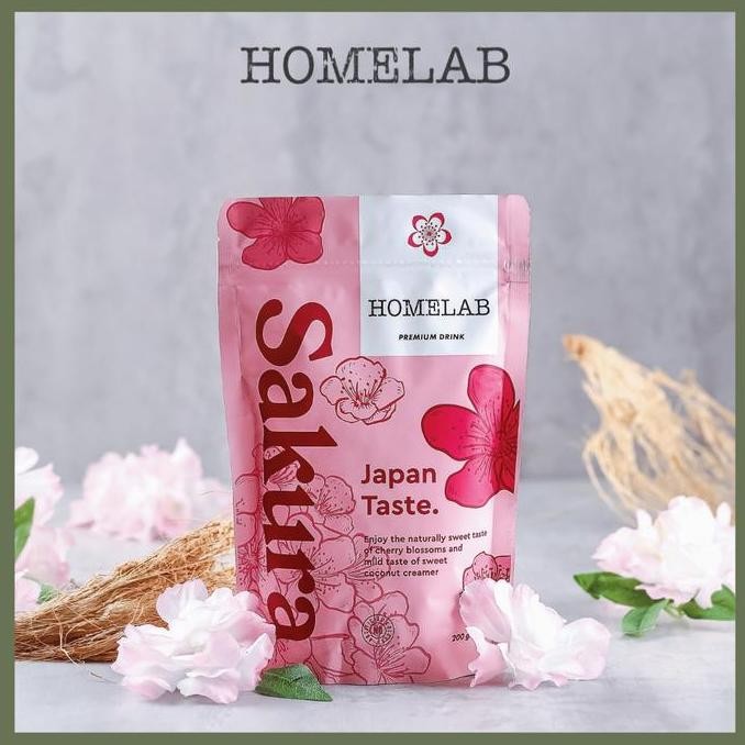 

Terlaris Homelab Bubuk Minuman Sakura Latte Premium Powder 200G Ready Stok