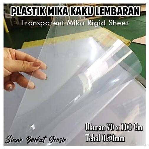 Plastik Mika Kaku Bening Lembaran Sampul Agenda 70 x 100 cm 0.50mm