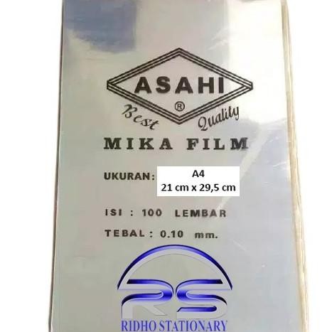 

(10 Pcs) Mika Jilid ASAHI A4 / Bening Transparant Plastik Jilid isi 10 Lembar