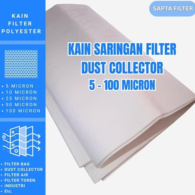 Terlaris Kain Filter Dust Collector / Saringan Udara / Air Filter Cloth Ready Stok