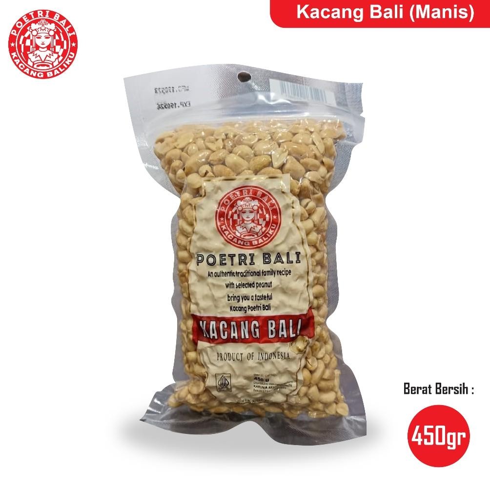 

Poetri Bali - Kacang Kapri Bali Manis 450 gram | Oleh-oleh Khas Bali