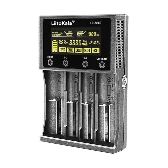 LiitoKala Lii-M4S Charger Discharge Baterai 18650 26650 21700 AA Terlaris