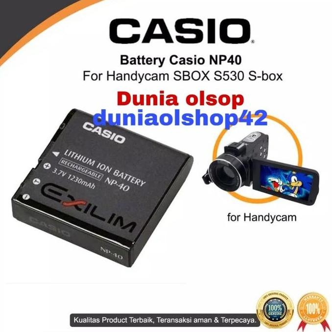 BATRE BATERAI HANDYCAM SBOX batre batrei casio np 40 for handycam sbox Terlaris