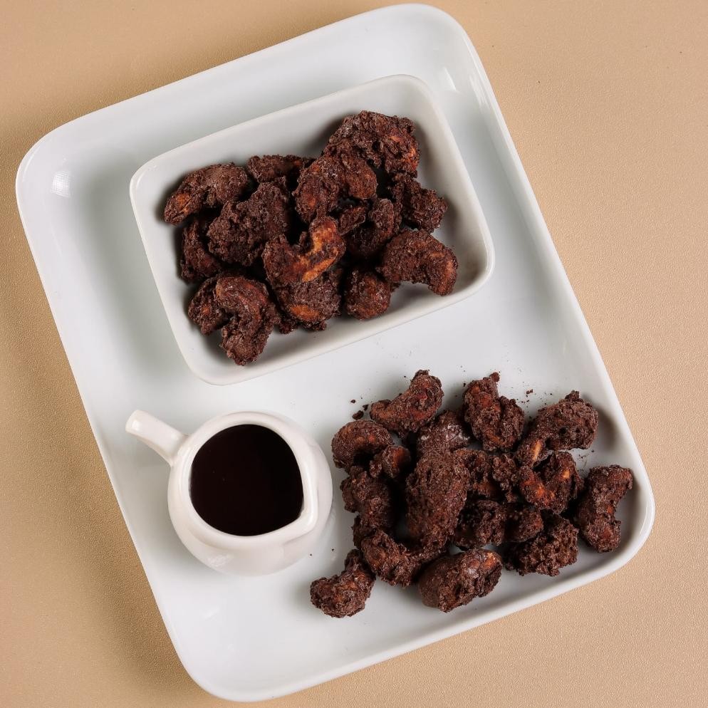 

Snack Cangcomak Kacang Coklat Panggang Crunchy Choco Roasted Kacang Coklat Mede Cashew Almond Cokelat Roasted Paket Hemat Bundling