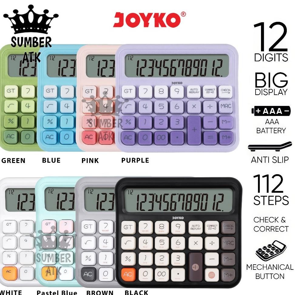 

Calculator Kalkulator Joyko Cc63Aco Cc63Bco Cc63Dco 12 Dits Che Correct