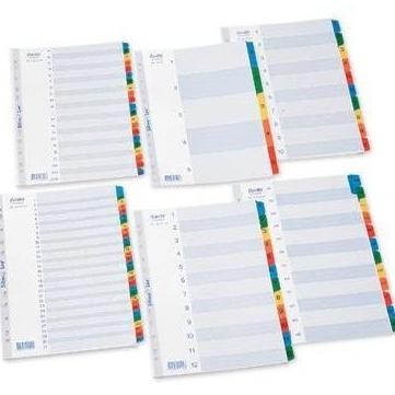 

NEW Bantex Reinforced Tabs Divider Indexes/Pembatas Binder/Penyekat Ordner