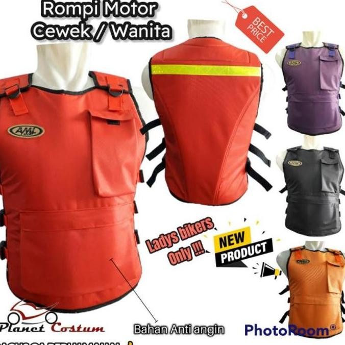 Rompi Motor Cewek Wanita Ladys Biker DVI Terbaru Original Anti angin