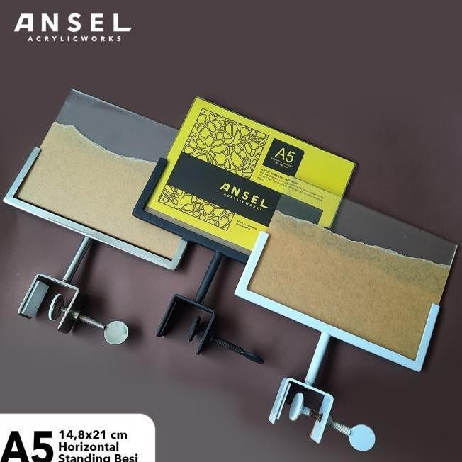 

NEW DISPLAY HARGA POP ACRYLIC/ AKRILIK PENJEPIT BESI PUTAR PRICE TAG- A5 H