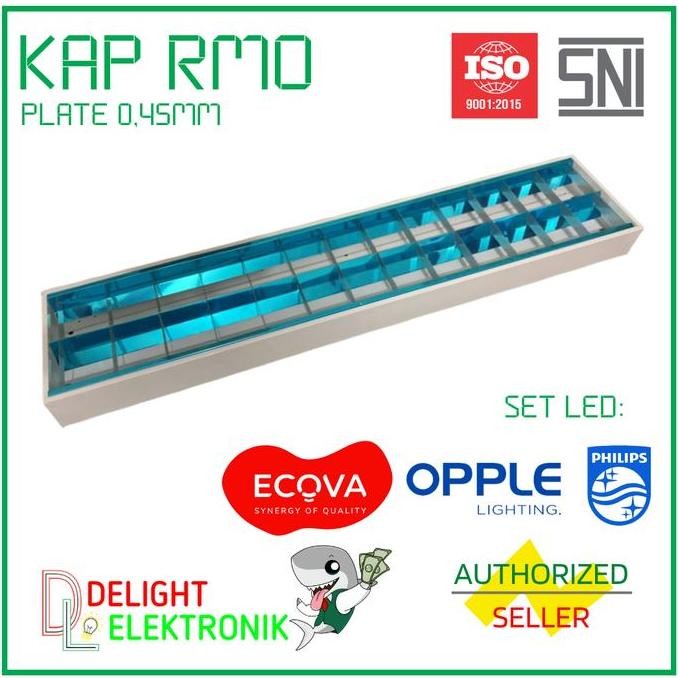 Kap Lampu Rm Outbow 2X18 3X18 4X18 1X36 2X36 0,45Mm Plate