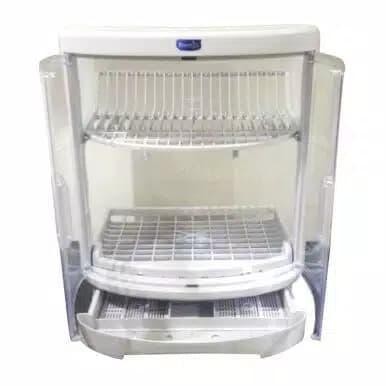 Rovega Paloma Rak Piring Plastik Lemari Bertutup