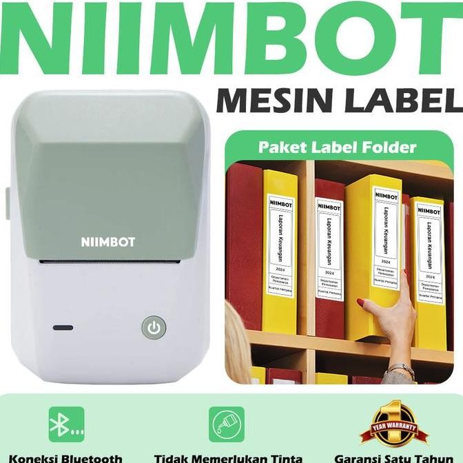 

NEW Paket Kertas Label Folder Khusus untuk Mesin Label Termal NIIMBOT B1 - Kertas Label Kantor Ramah Lingkungan, untuk Pengelolaan Dokumen