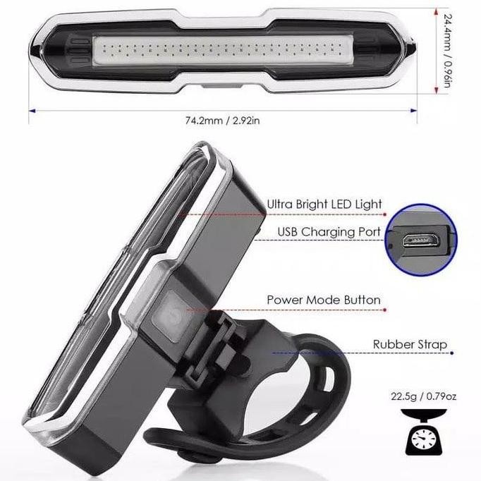 Lampu Belakang Sepeda Led. Lampu Sepeda Terang