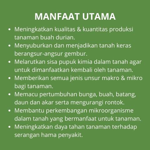 Promo Cod Pupuk Durian Supaya Cepat Berbuah / Pupuk Durian Supaya Subur Dan Berbuah / Pupuk Durian C
