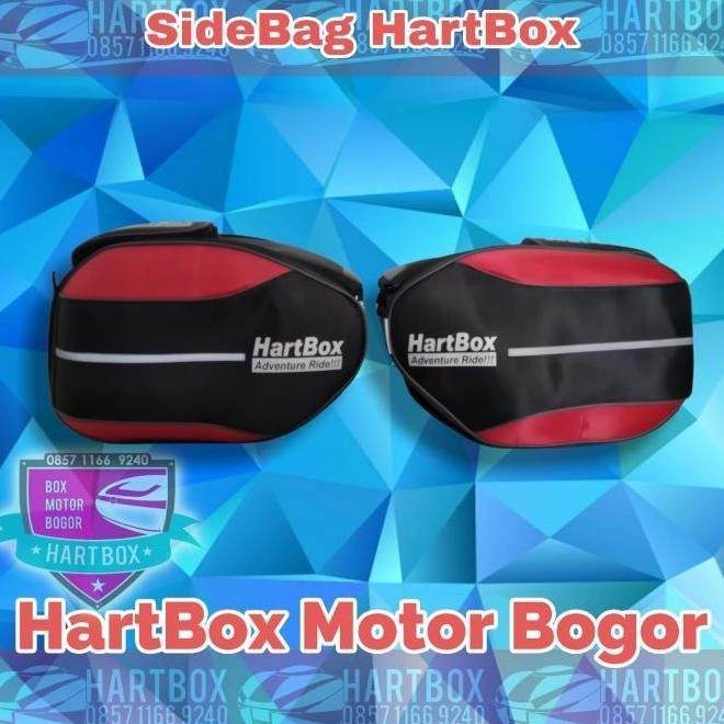 SIDEBAG TAS SAMPING KEREN RED MERAH TAS MOTOR BIKERS TOURING CB NVL