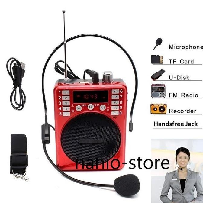 #@#@#@#@] Speaker Megaphone Mini / Speaker Pinggang Mic Bando Guru Mengajar / Pidato / Tour Guide