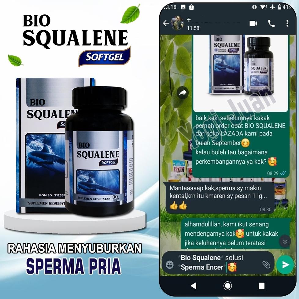 PROMIL Obat Pria Cepat Hamil Bio Squalene Penyubur Sperma Pria Suplemen Pria Squalene Pengental Sper