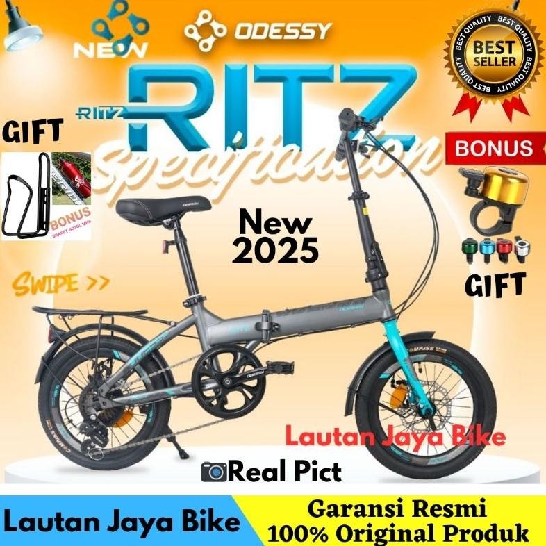 SEPEDA LIPAT 16 20 ODESSY RITZ BONCENGAN Rem Discbrake TERBARU Nugi