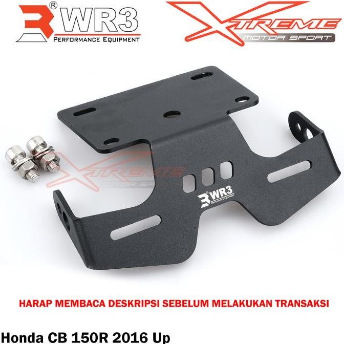 Dudukan Plat Motor / Tail Tidy WR3 CB 150R 2016 Up Alumunium
