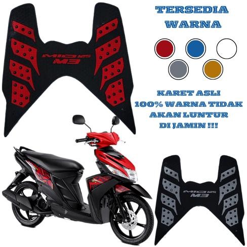 karpet motor mio m3 / pijakan kaki motor yamaha MIO Z / MIO M3 Nugi