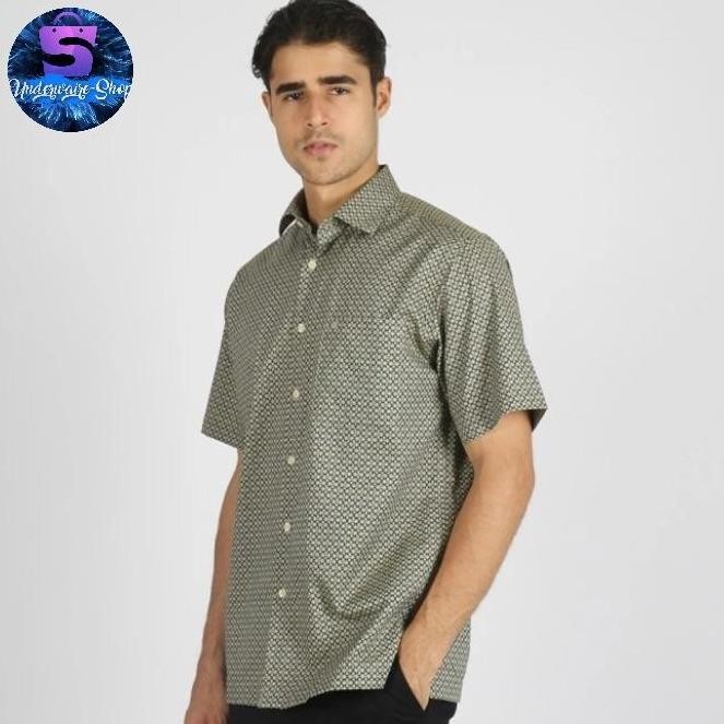 Sale Kemeja Pria Guy Laroche Brown Brone .Original 100%. Lengan Pendek