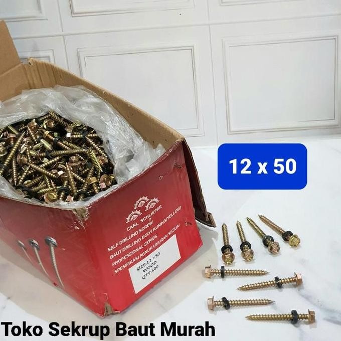 TERMURAH - Baut Drilling Kayu 12x50 / SDS Wood 12 x 50