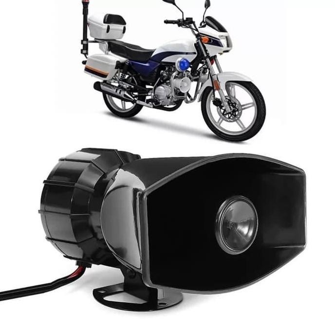 Klakson motor Suara polisi 3 suara touring patwal polisi + miccrophone