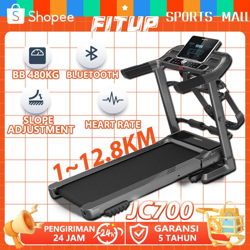 Fitup Treadmill Incline Treadmill Lipat Treadmill Elektrik Bluetooth Musik Treadmill Portable