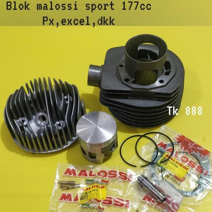 blok vespa malossi cast iron 177cc