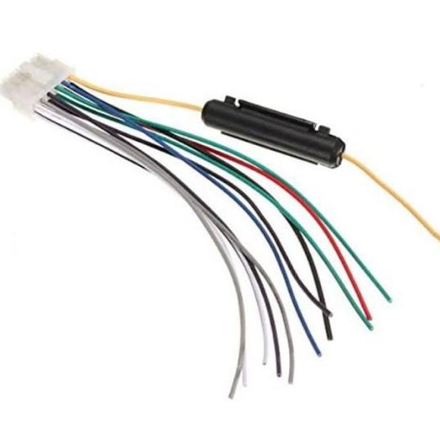 Soket Tape Mobil head unit single din 12 pin Male socket tape mobil  setrum dan speaker Nugi