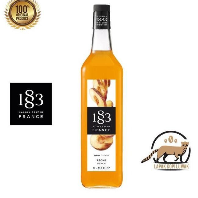 

(SALE) PEACH SYRUP MERK 1883 MAISON ROUTIN