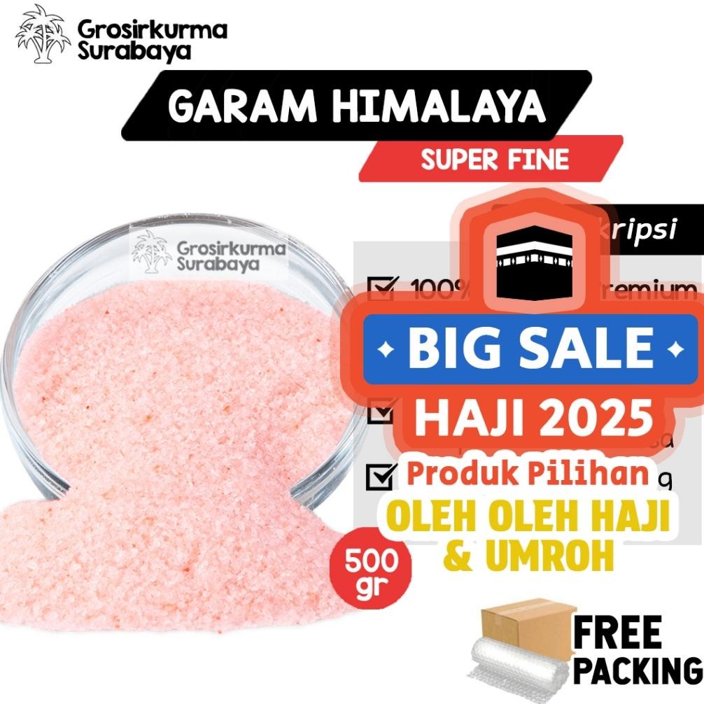 

(Terbaru) Garam Himalaya Murni 500gr Super Fine Lebih Kaya Mineral Dari Garam Dapur Biasa Pink Rock Himsalt (Terlaris)
