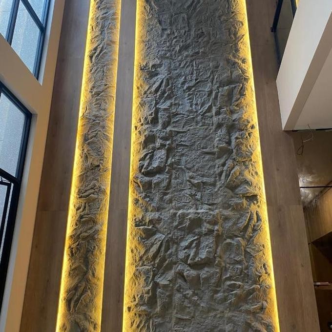 Pu Stone Wall Panel Dinding 3D Seo