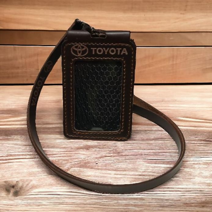 

Tempat Id Card Kulit Toyota Lanyard Id Card Holder Toyota Double Layer