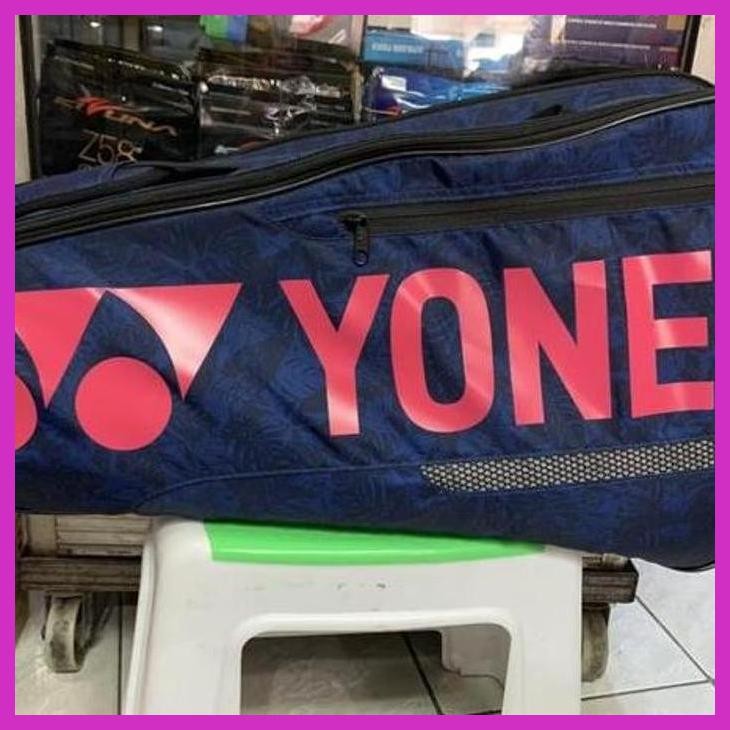(OLAHRAGA) TAS RAKET BADMINTON YONEX BA42126EX TEAM RACQUET BAG -NAVY PINK GOOD QUALITY