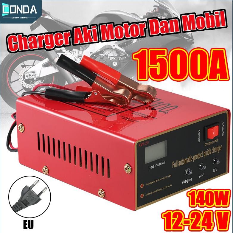 ''Terlaris" Charger Aki Motor Mobil/100A/Otomatis Accu Kering Dan Basah Lead Acid/Battery Charger Au