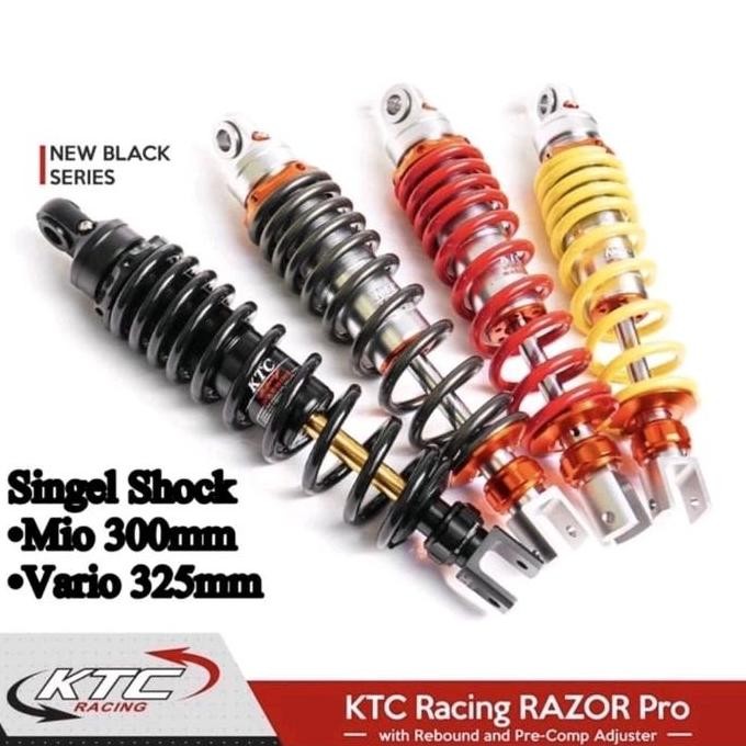 ''Terlaris" Shock Ktc Racing Razor Pro Matic Singel Shock 300Mm 32Mm Steering Dumper Shockbreaker Ta
