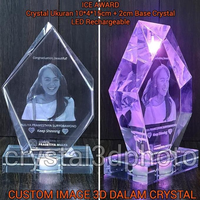 

Hadiah Kado Anniversary, Graduation. Crystal 3d Photo | Kristal 3 Foto