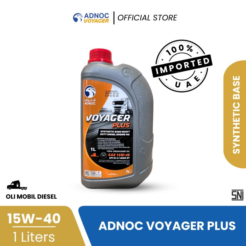 Oli Mobil Diesel ADNOC Voyager Plus 15W40 - 1 Liter