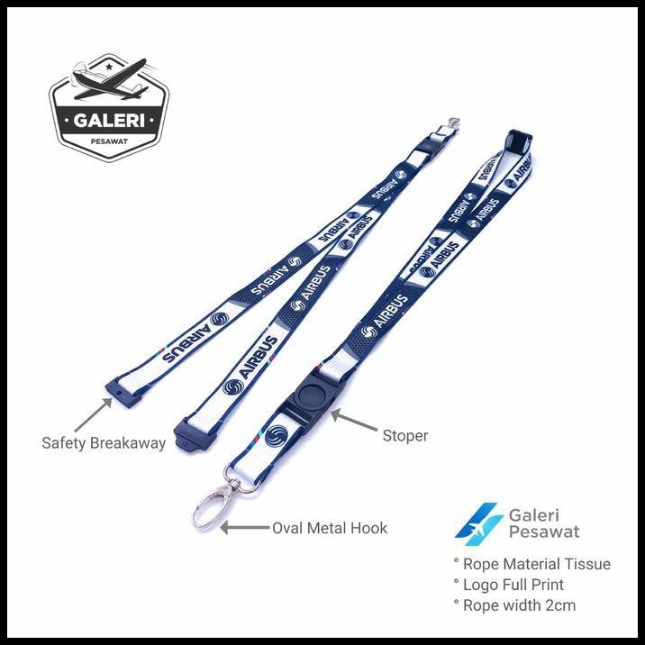 

Lanyard Gantungan Tali ID Card AIRBUS (Carbon)