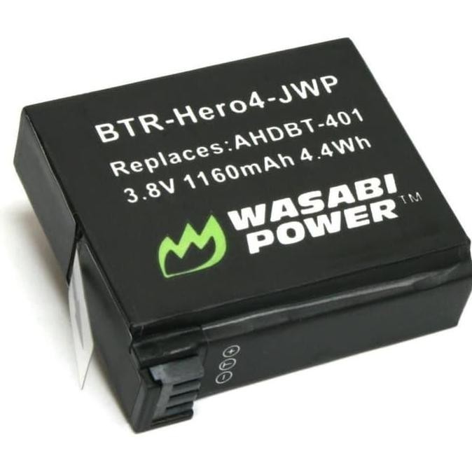 Wasabi Power Baterai for GoPro HERO4 HERO 4 GoPro AHDBT-401