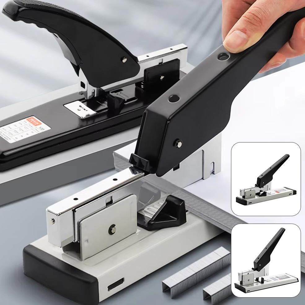 

Penjilidan Kertas Stapler Adjustable Logam Tugas Berat 100 Lembar