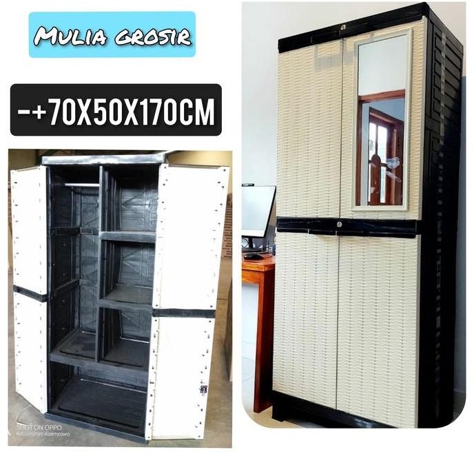 Lemari Plastik Lemari Mizu Jumbo Model Gantung -+70x50x170cm