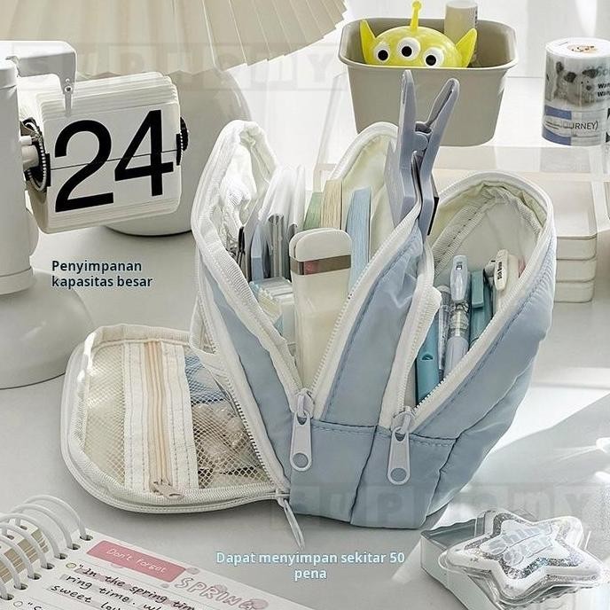 

Baru Pencil Case Aesthetic Organizer Korea - Box Pensil Kapasitas Besar Model Terbaru